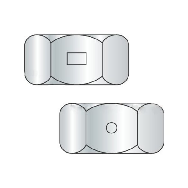 Newport Fasteners Center-Lock Distorted Thread Reversible Lock Nut, 1/2"-13, Steel, Zinc Plated, 400 PK 694203